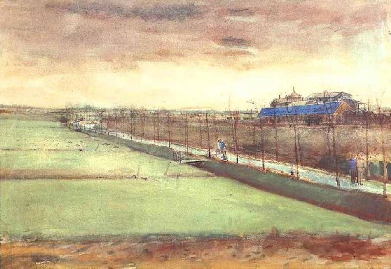 Vincent Van Gogh Meadows near Rijswijk and the Schenkweg